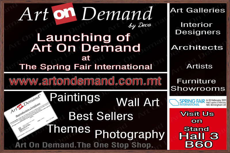 Launching The Art On Demand System at The Spring Fair