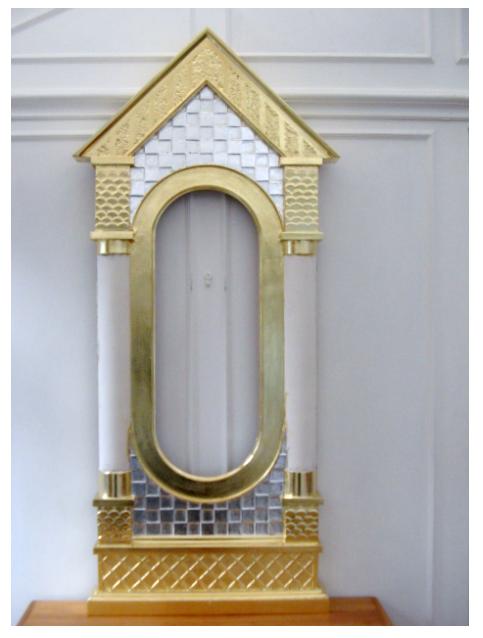 gilded mirror frame in my conservatory.JPG