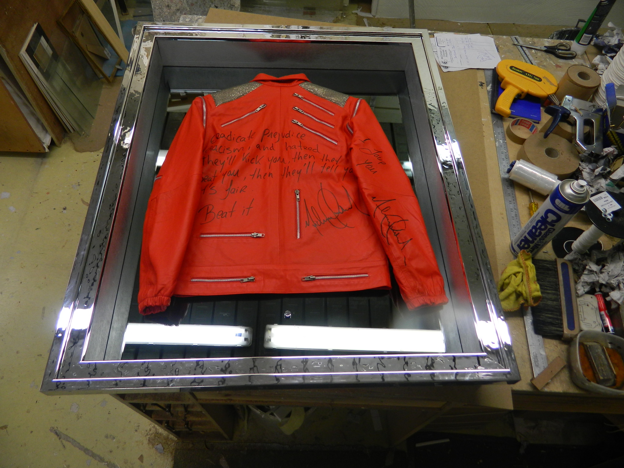 Michael Jackson's signed jacket